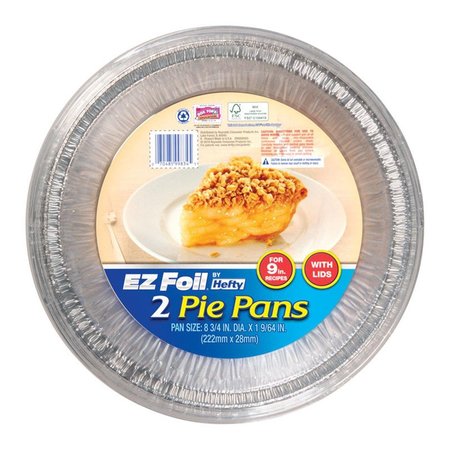EZ FOIL 9 in.  Pie Pan; Silver - Pack of 9 6798599